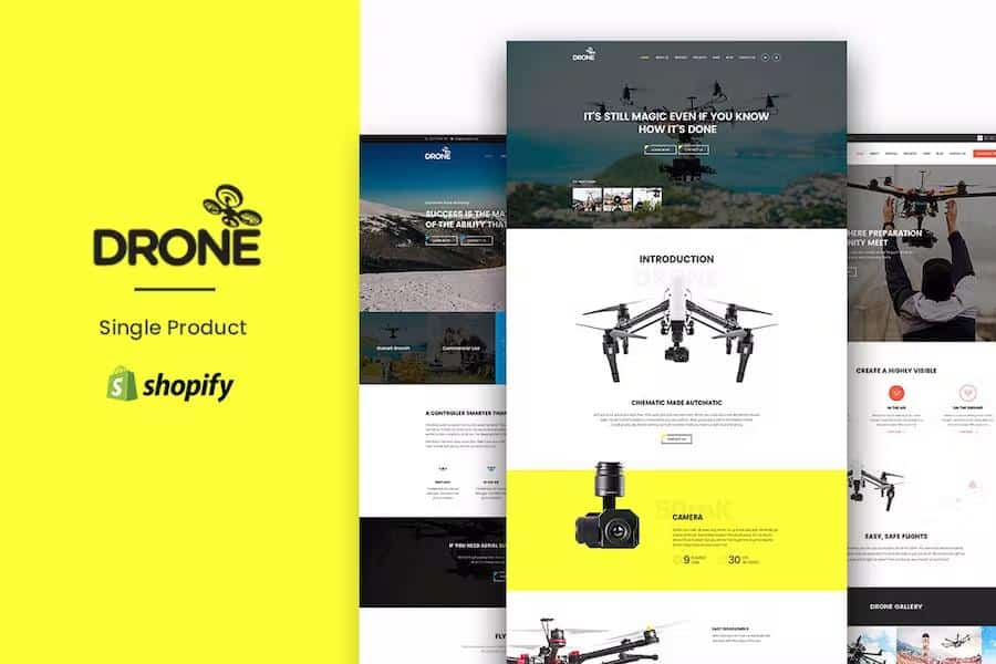 DRONE – SINGLE PRODUCT SHOPIFY THEME